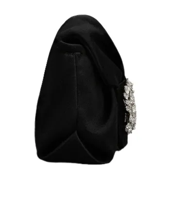 Roger Vivier Embellished Foldover Top Crossbody Bag