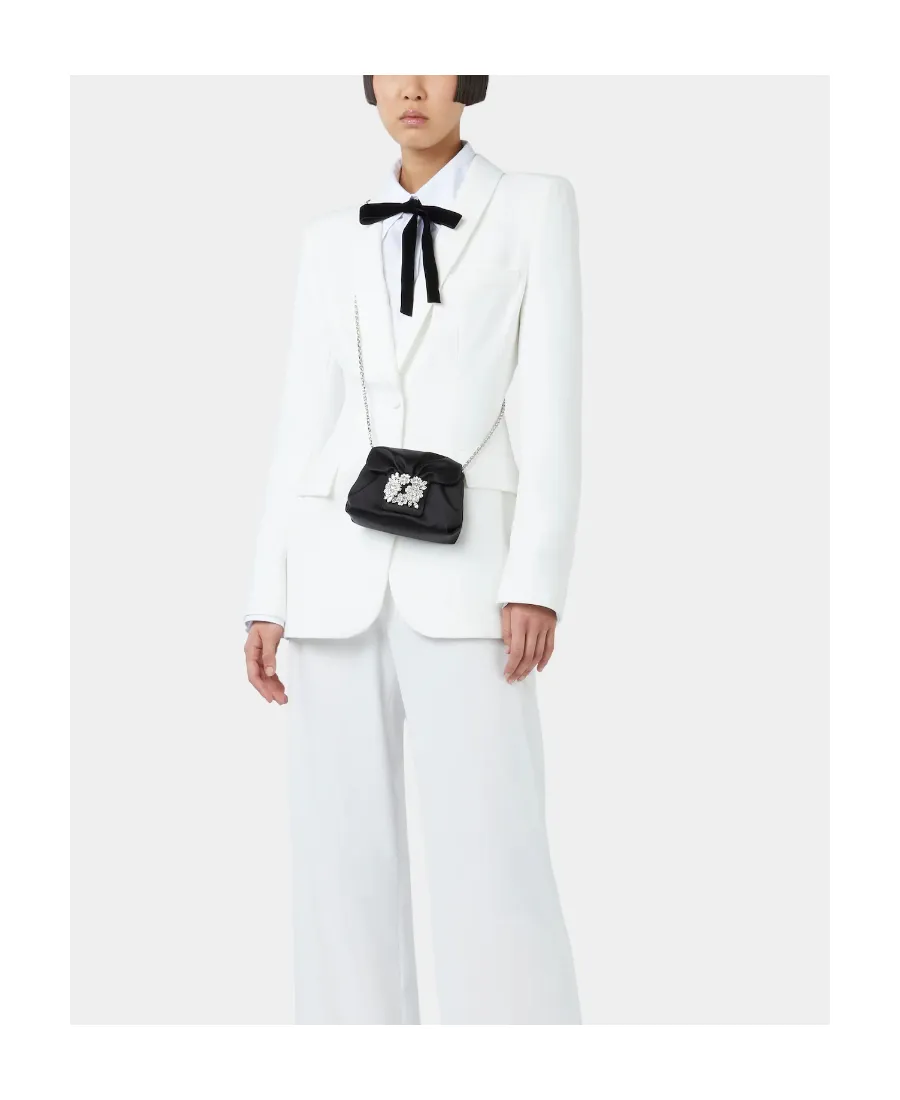 Roger Vivier Embellished Foldover Top Crossbody Bag