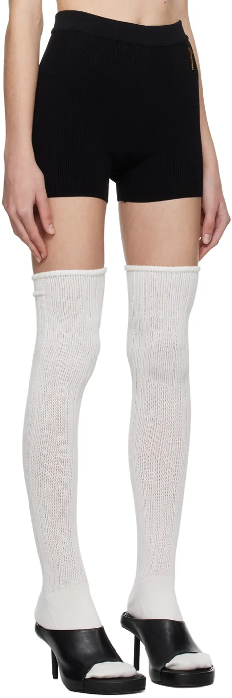 Jacquemus Charm Logo Knit Shorts