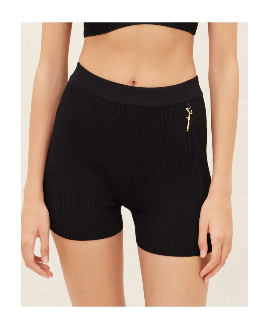 Jacquemus Charm Logo Knit Shorts