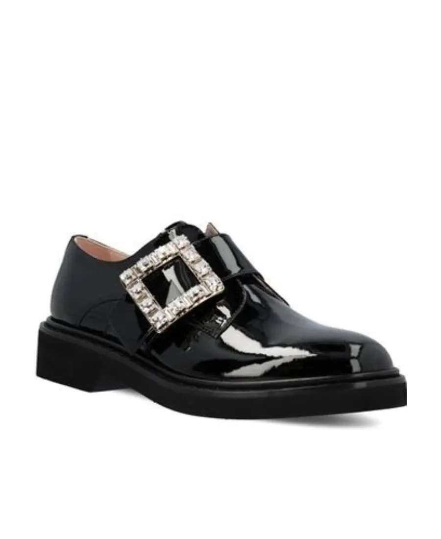 Viv' Rangers Strass Buckle Monkstraps In Fabric