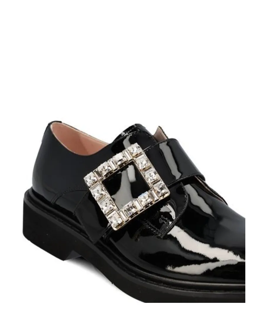 Viv' Rangers Strass Buckle Monkstraps In Fabric