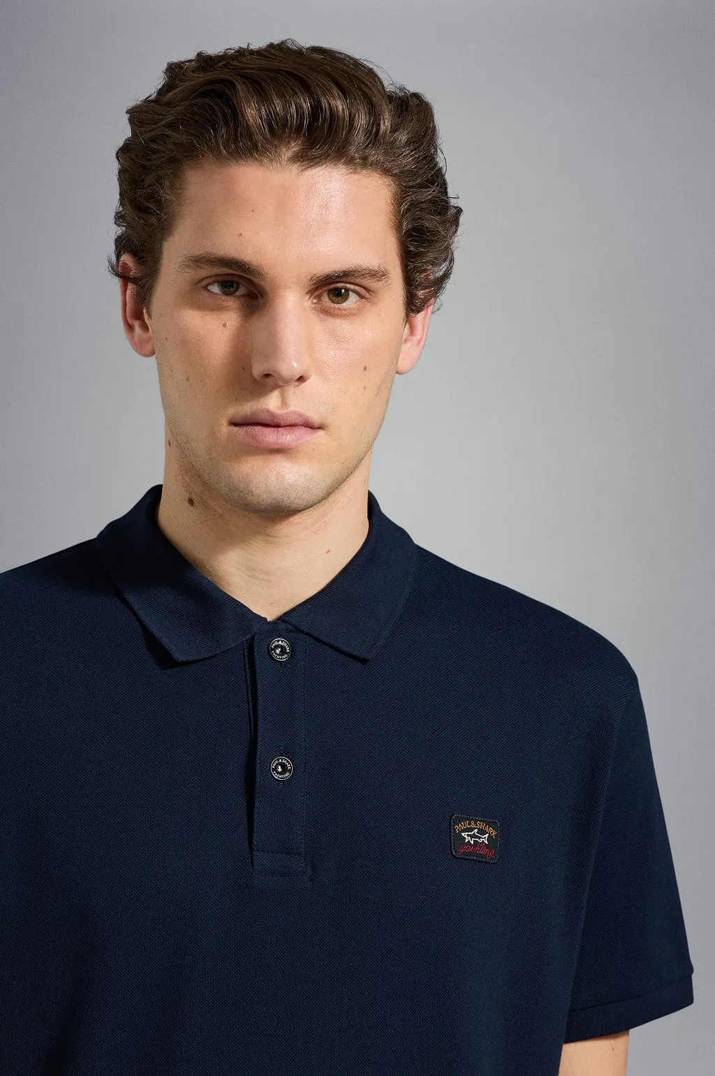 Paul & Shark Logo Patch Short-Sleeved Polo Shirt