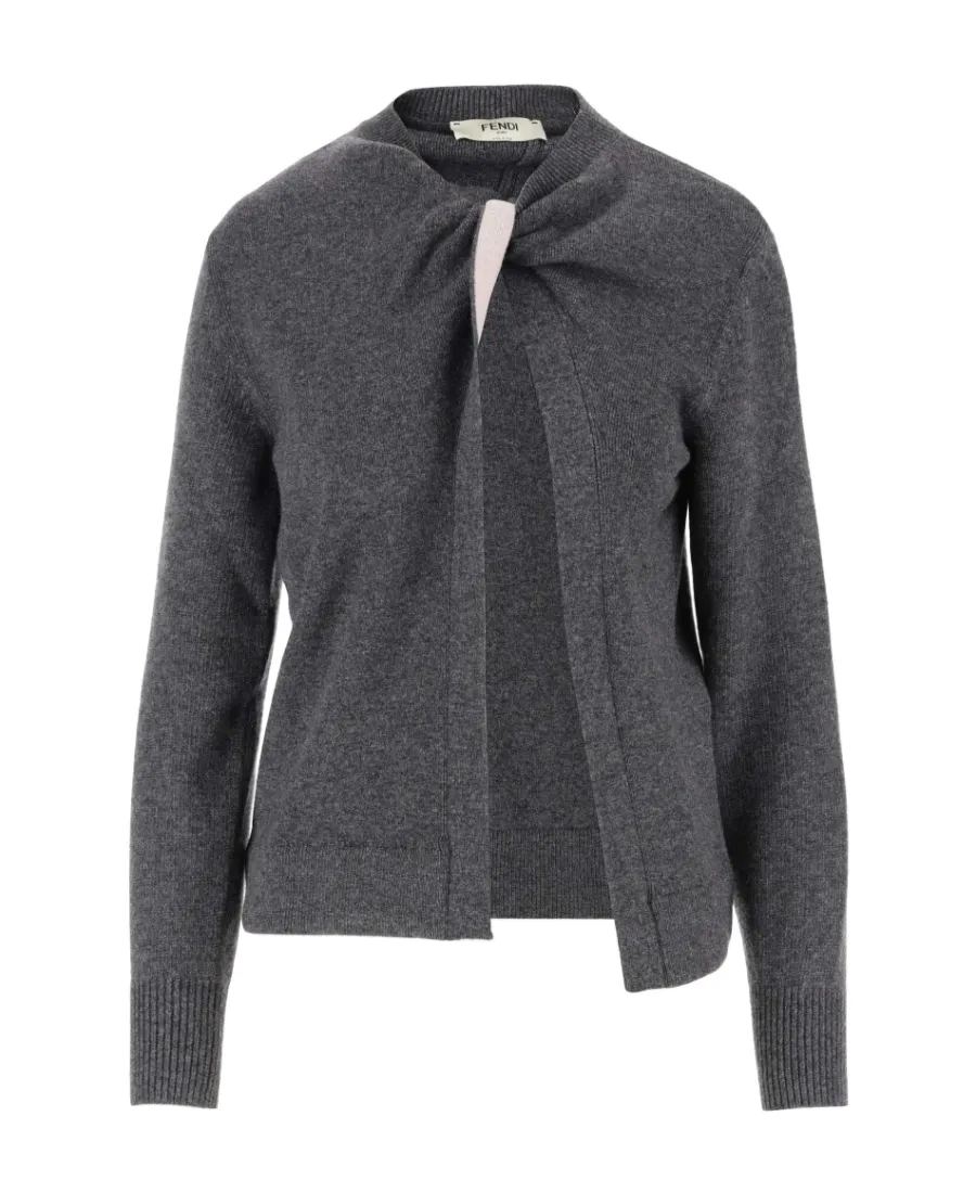 Cashmere Wool Cardigan With Long Sleeves