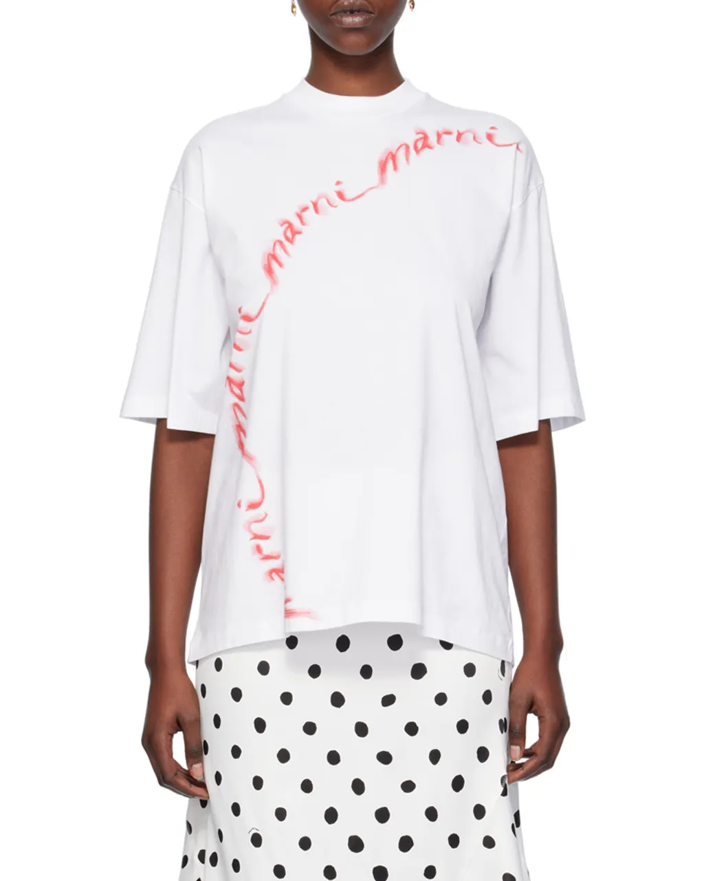 Marni Logo Printed Oversized T-Shirt