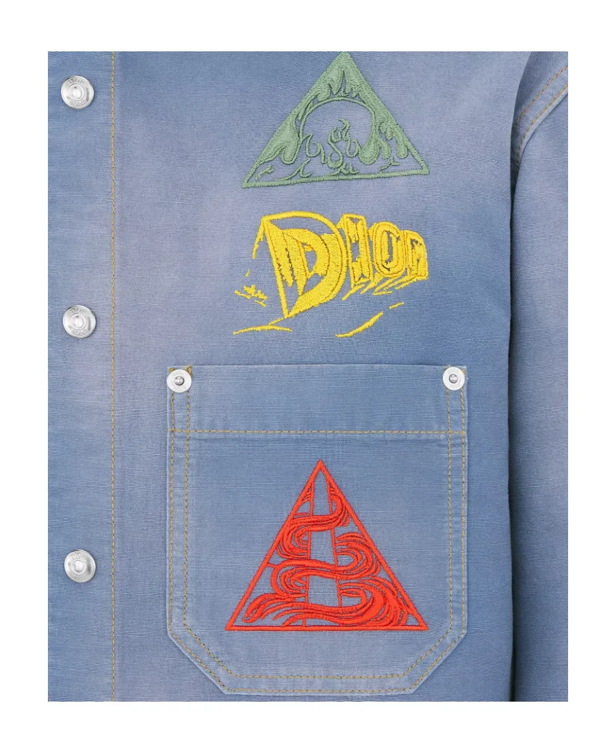 Dior Homme Buttoned Long-Sleeved Denim Shirt
