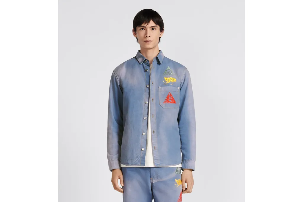 Dior Homme Buttoned Long-Sleeved Denim Shirt