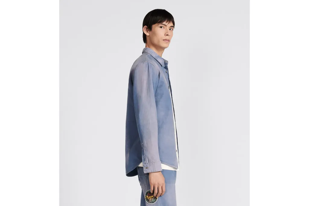 Dior Homme Buttoned Long-Sleeved Denim Shirt
