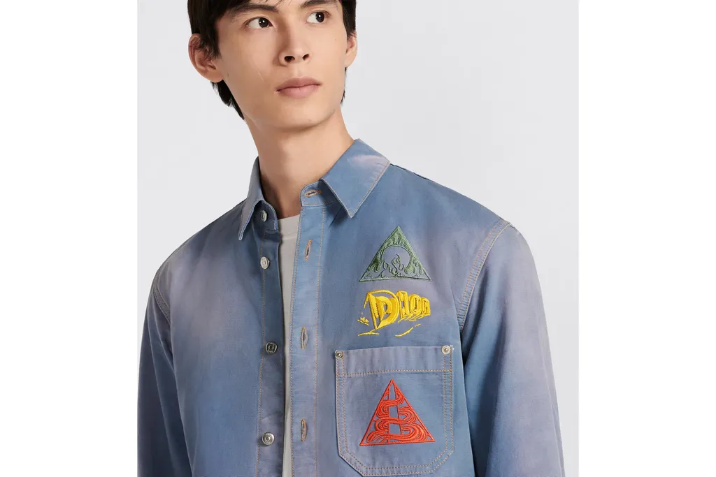 Dior Homme Buttoned Long-Sleeved Denim Shirt