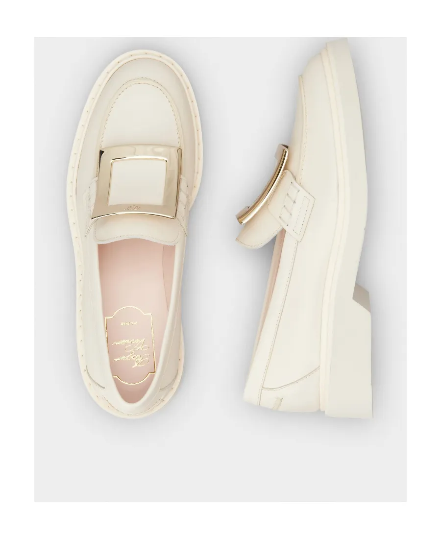 Viv' Rangers Metal Buckle Loafers In Leather