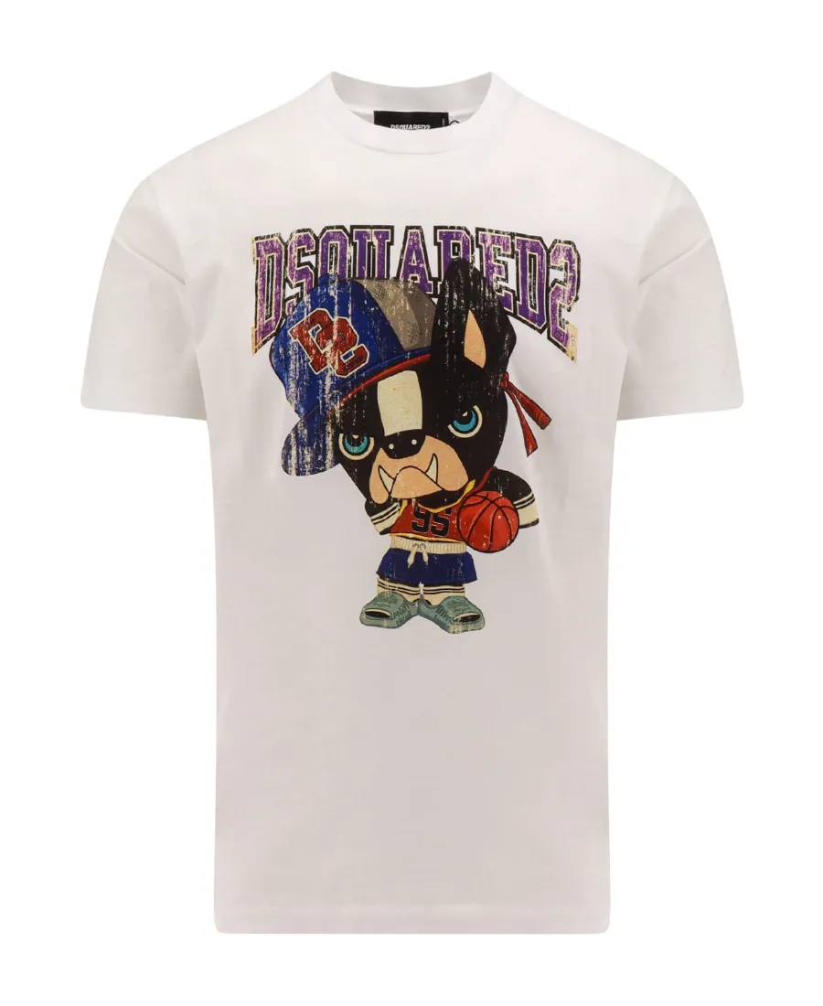 Dsquared2 Graphic Printed Crewneck T-Shirt