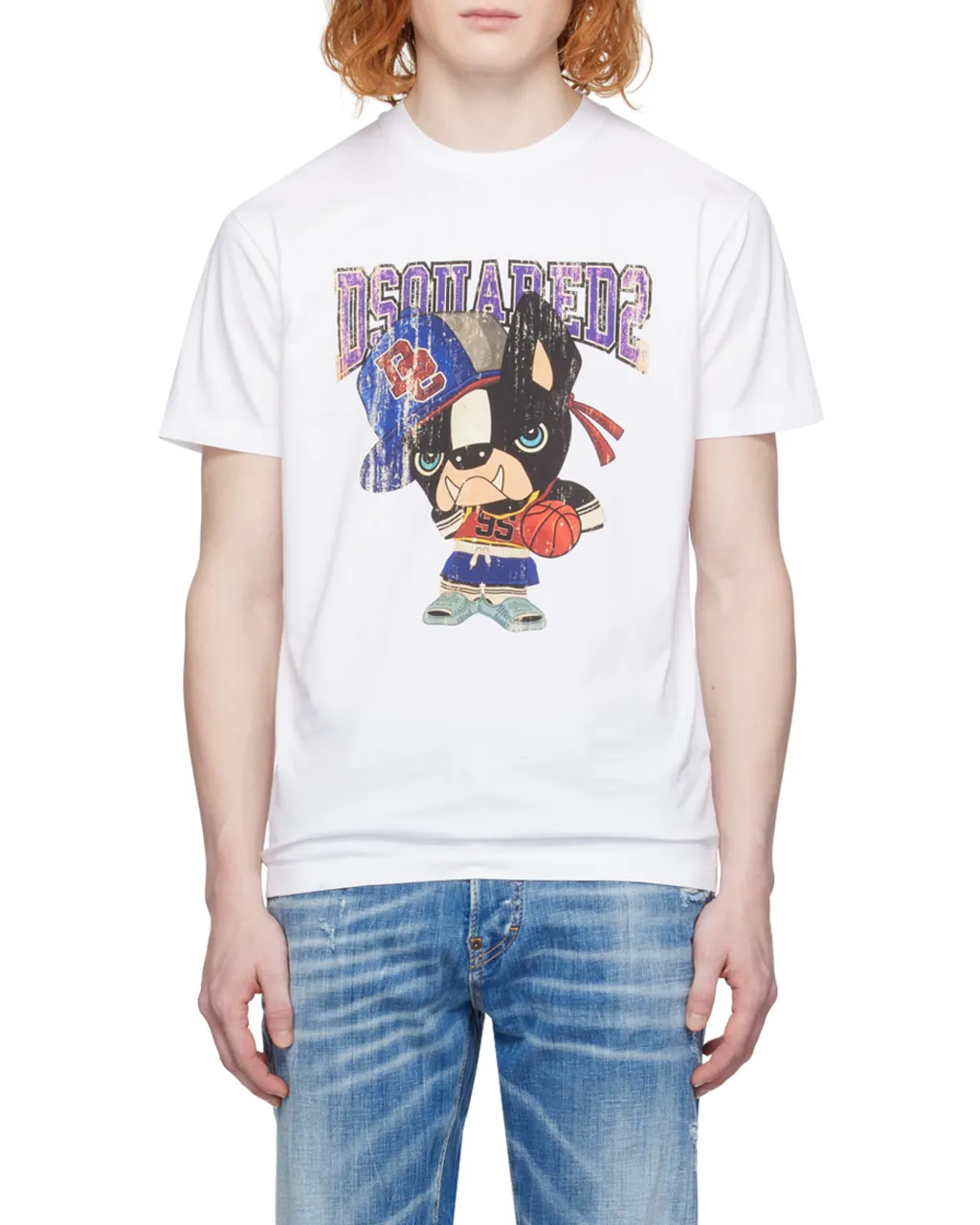 Dsquared2 Graphic Printed Crewneck T-Shirt