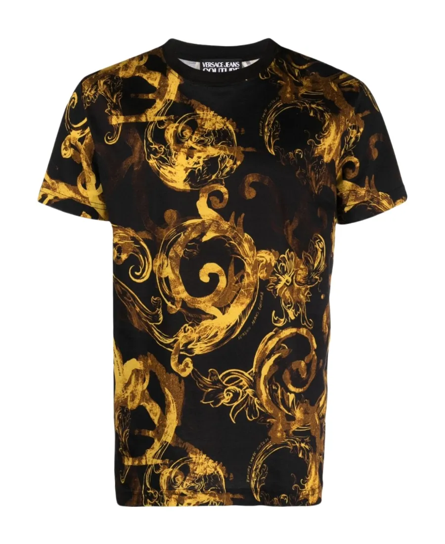 Versace Jeans Couture Baroque Printed Crewneck T-Shirt