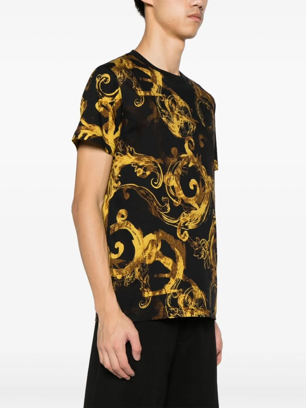 Versace Jeans Couture Baroque Printed Crewneck T-Shirt