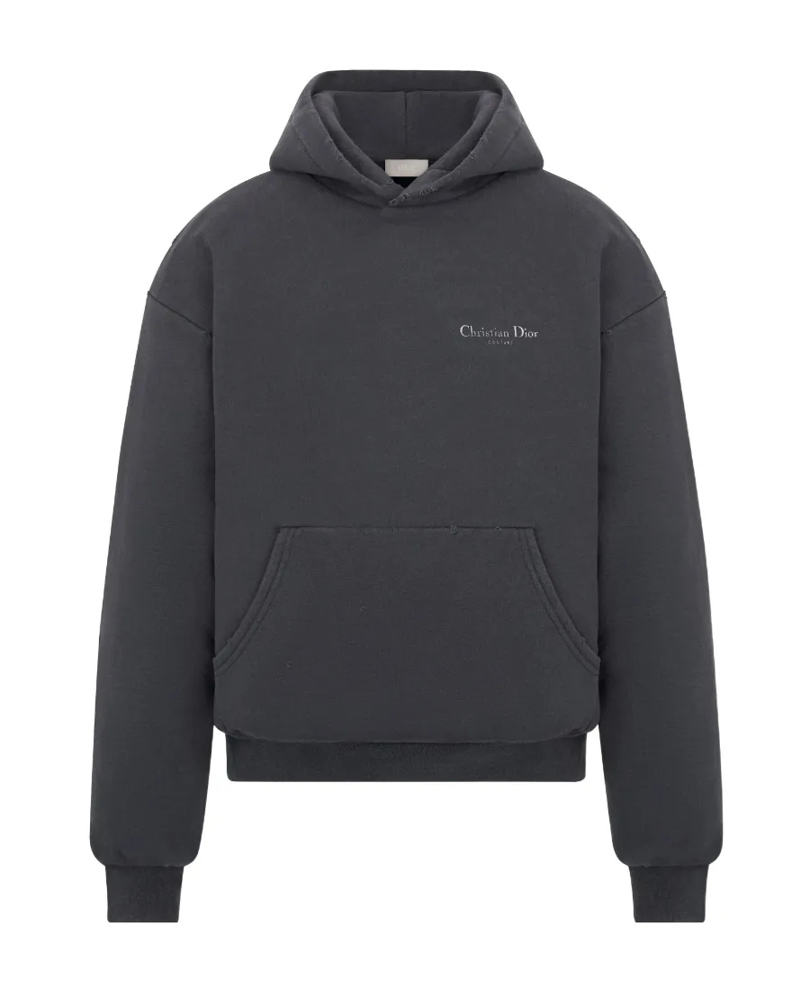 Dior Logo Detailed Long-Sleeve Hoodie