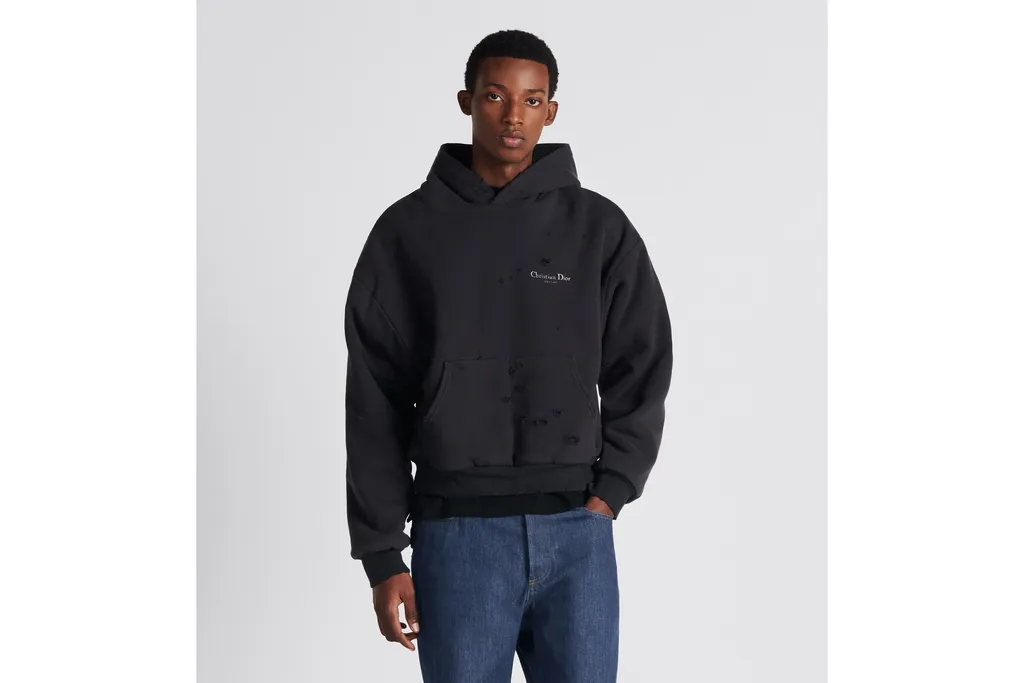 Dior Logo Detailed Long-Sleeve Hoodie