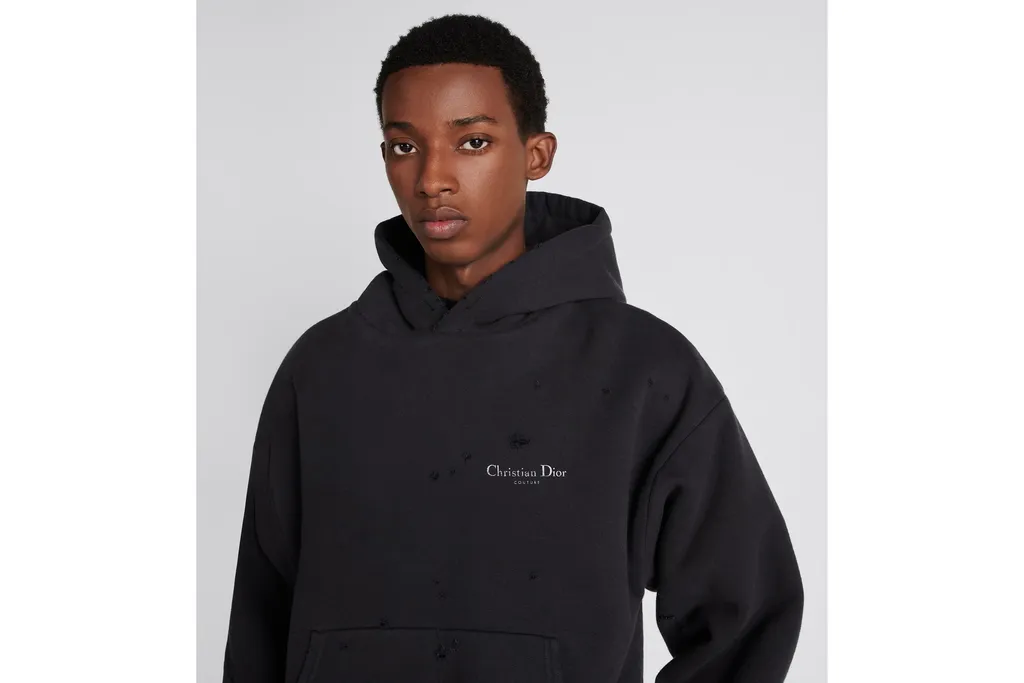 Dior Logo Detailed Long-Sleeve Hoodie