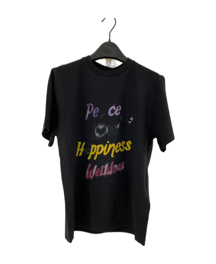 Slogan-Print Cotton T-Shirt