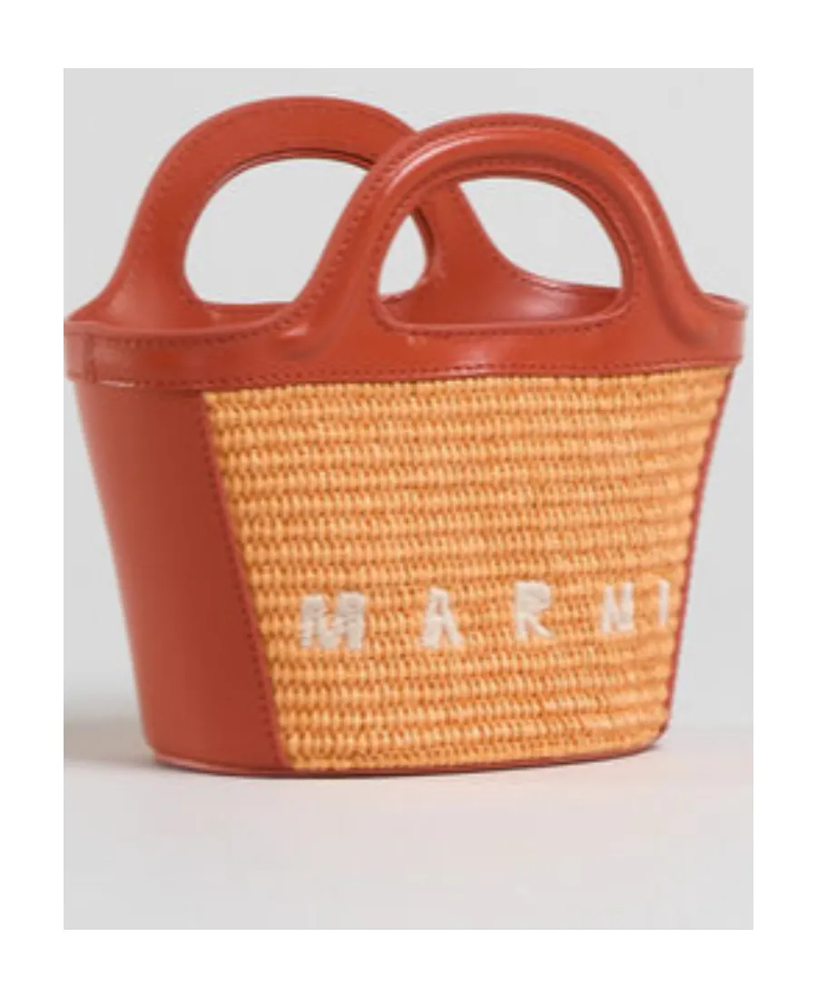 Marni Tropicalia Logo Embroidered Micro Tote Bag