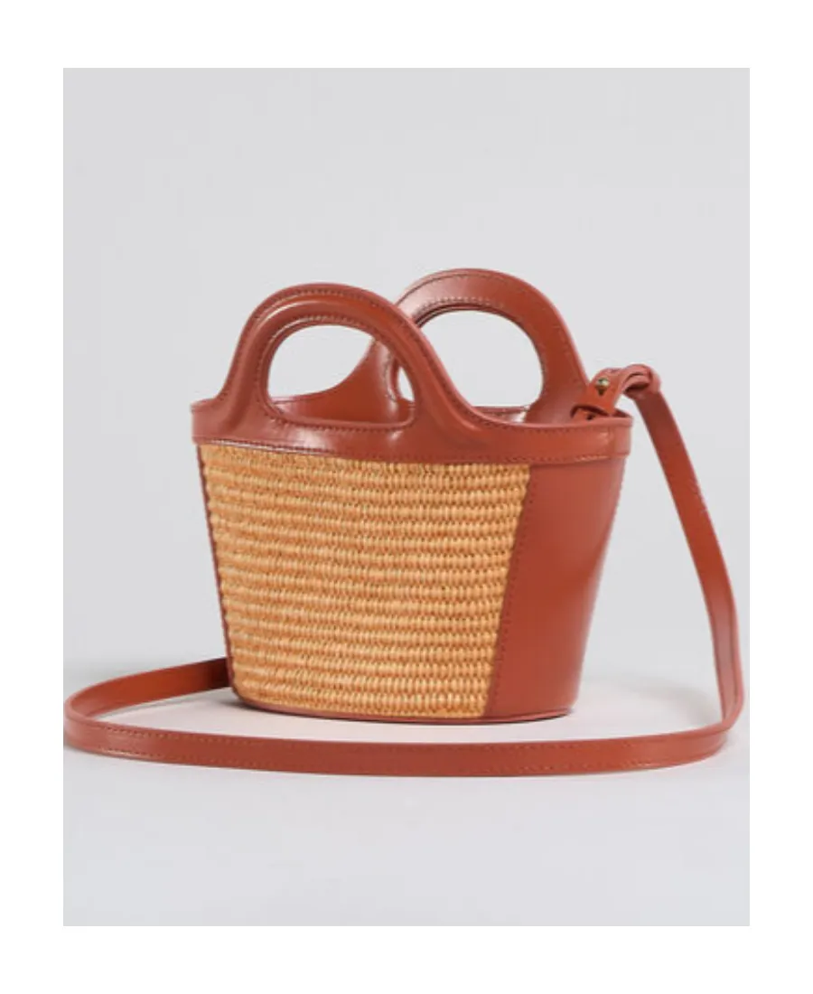 Marni Tropicalia Logo Embroidered Micro Tote Bag