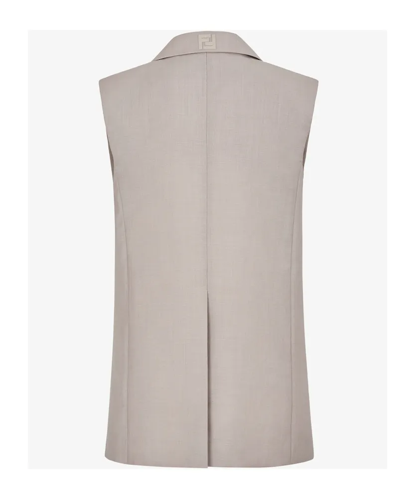 Fendi V-Neck Sleeveless Jacket