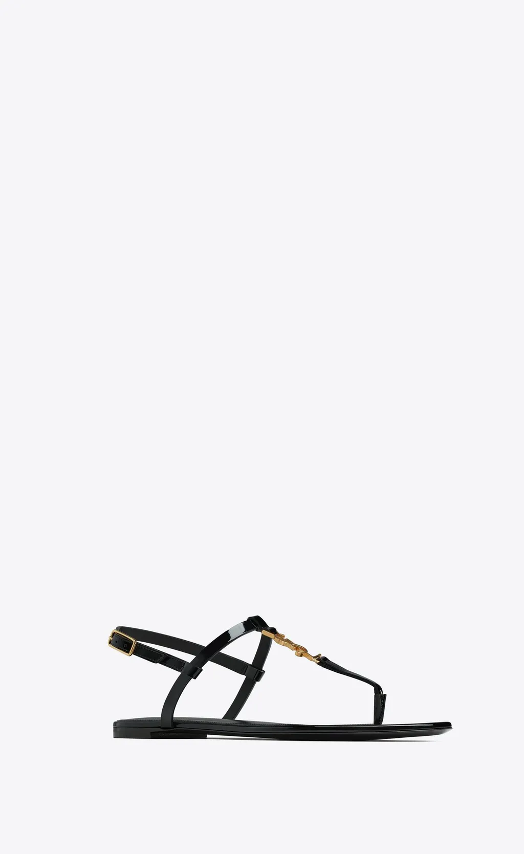 Saint Laurent Cassandra T-Strap Sandals
