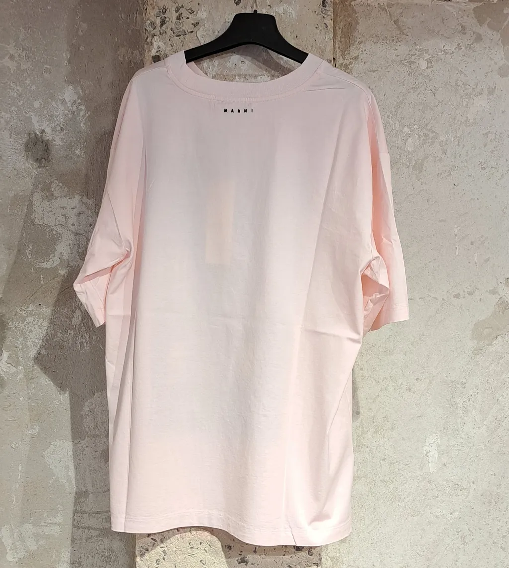 Marni Slogan Printed T Crewneck T-Shirt