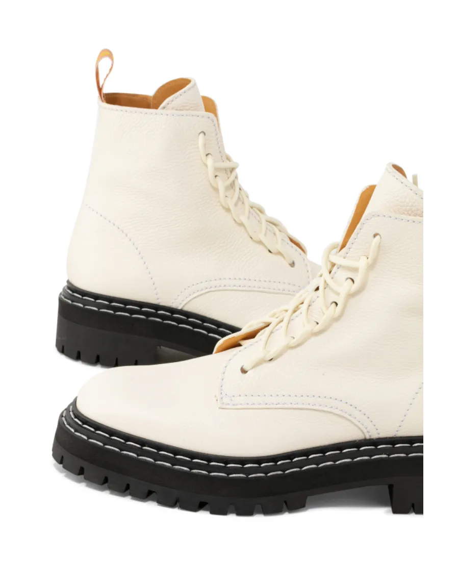 Lug Sole Strapped Ankle Boots
