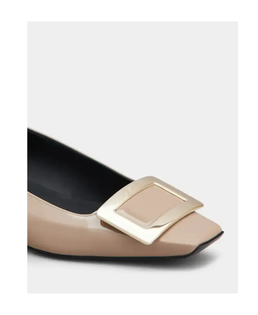 Roger Vivier Belle Buckled Ballerina Flats