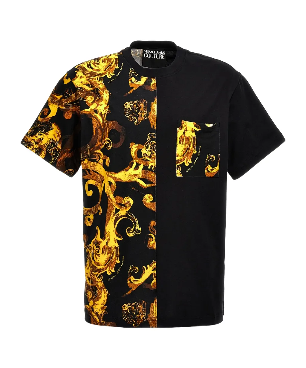 Versace Jeans Couture Baroque Printed Crewneck T-Shirt