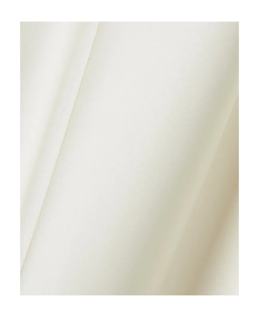 V-Neck Silk Suspender Dress
