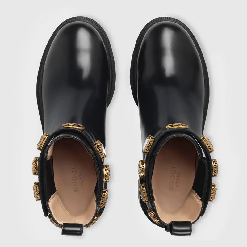 Leather Ankle Boot With Belt