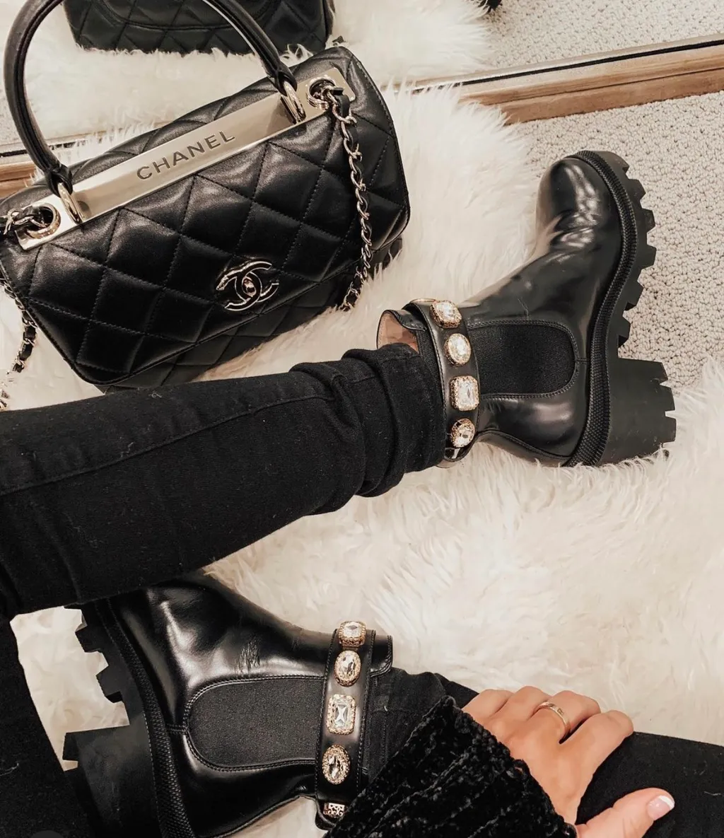 Leather Ankle Boot With Belt