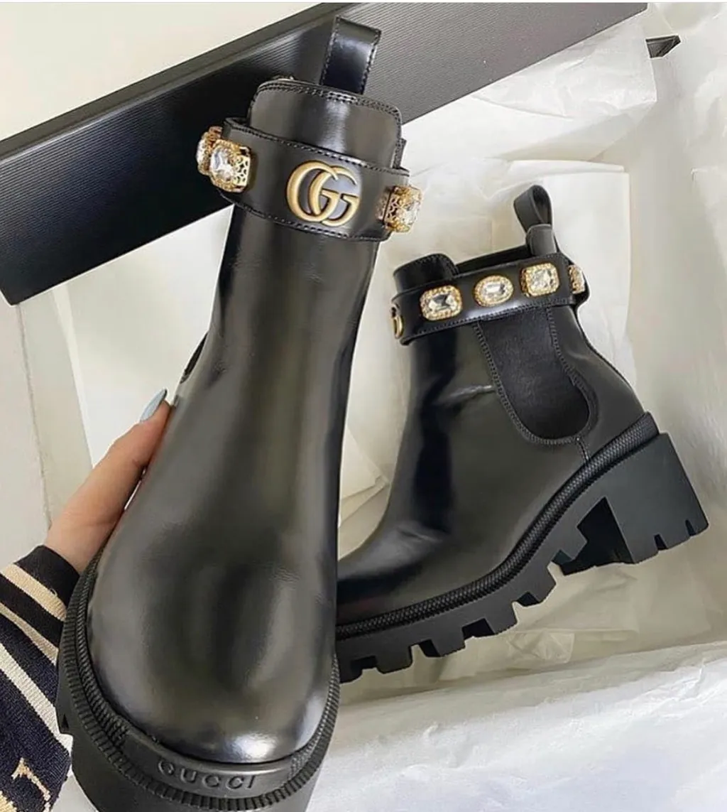 Leather Ankle Boot With Belt