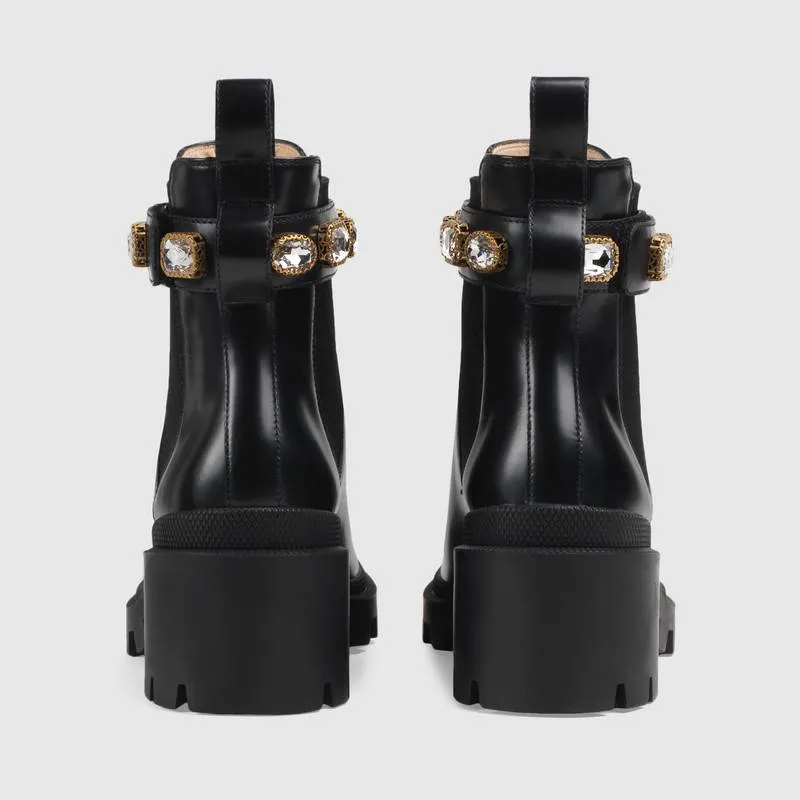 Leather Ankle Boot With Belt