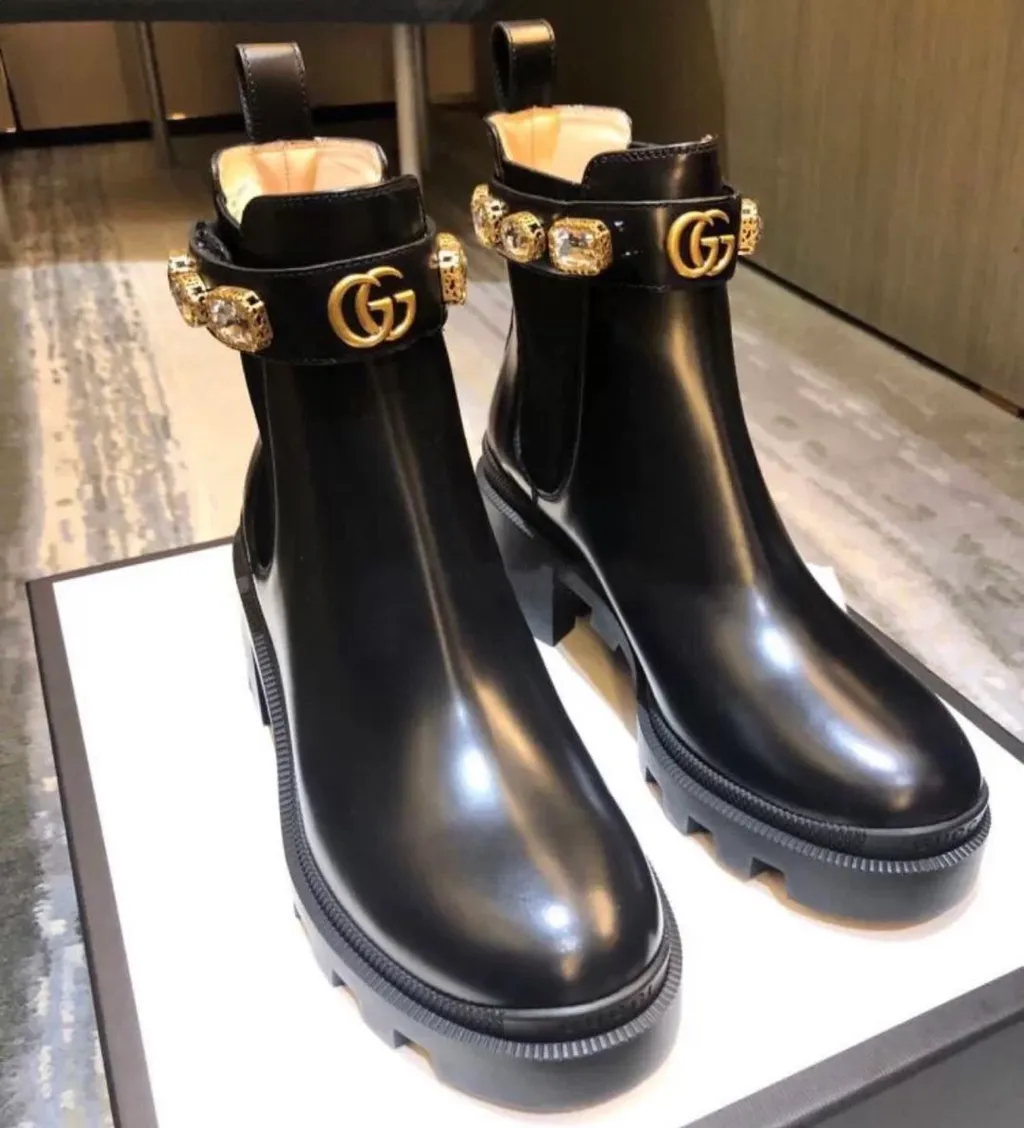 Leather Ankle Boot With Belt