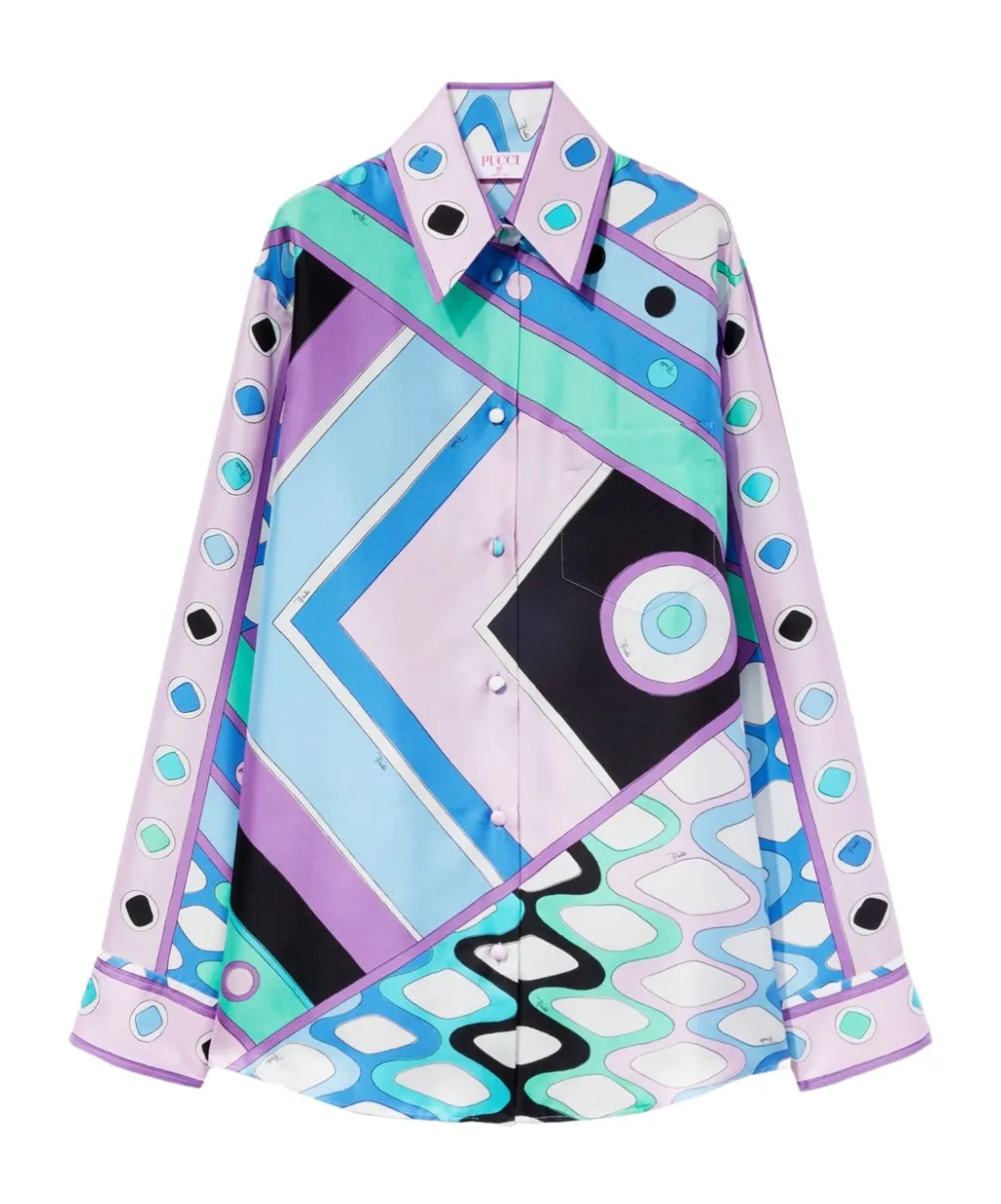 Emilio Pucci Vivara-Printed Long Sleeved Shirt
