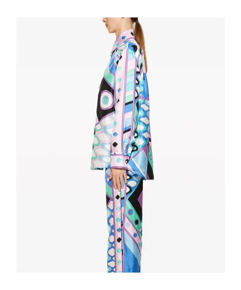 Emilio Pucci Vivara-Printed Long Sleeved Shirt