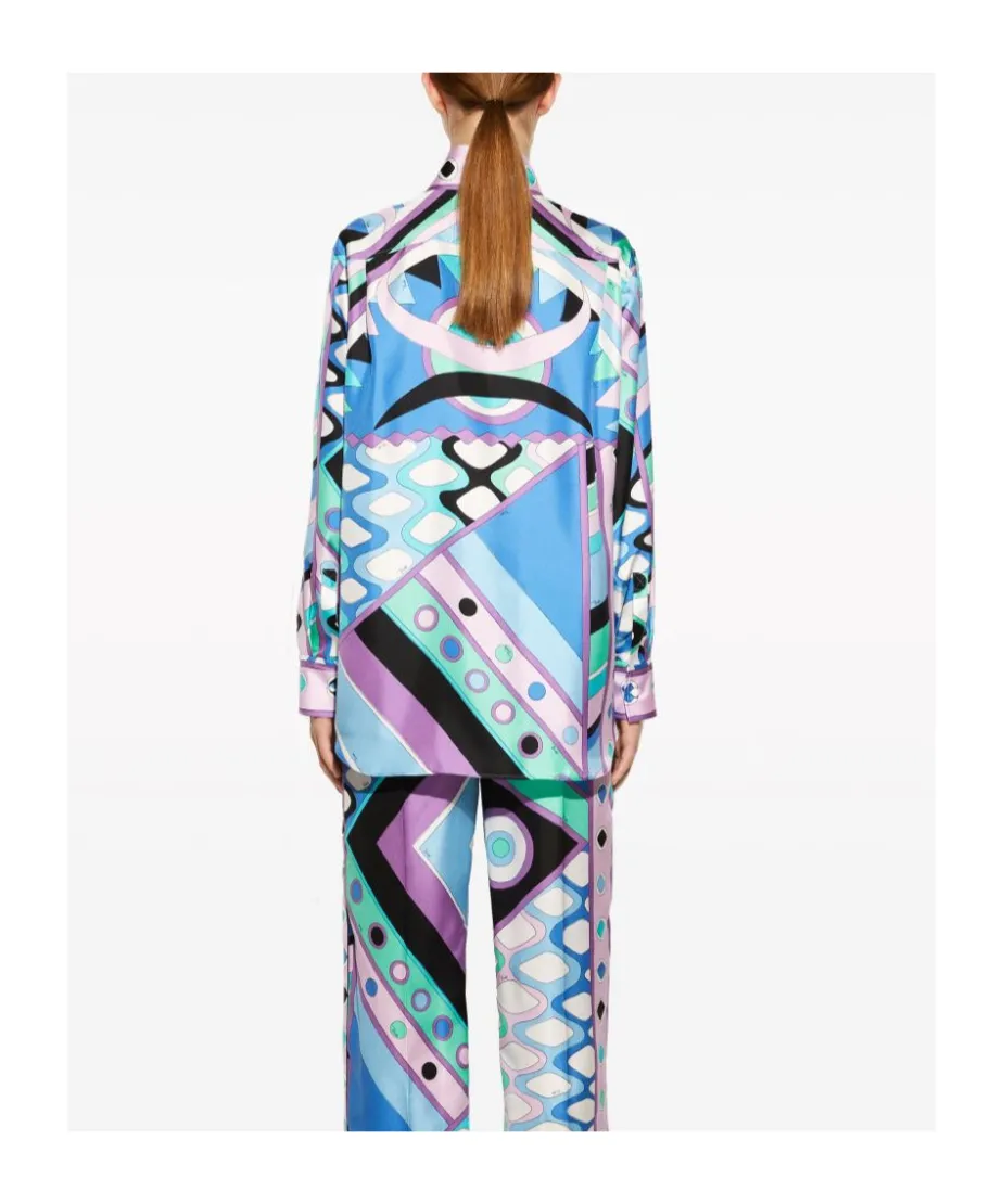 Emilio Pucci Vivara-Printed Long Sleeved Shirt