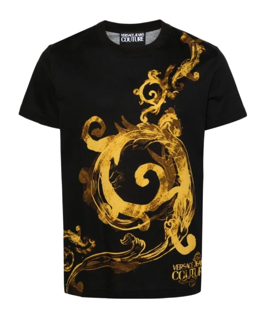 Versace Jeans Couture Barocco-Printed Crewneck T-Shirt