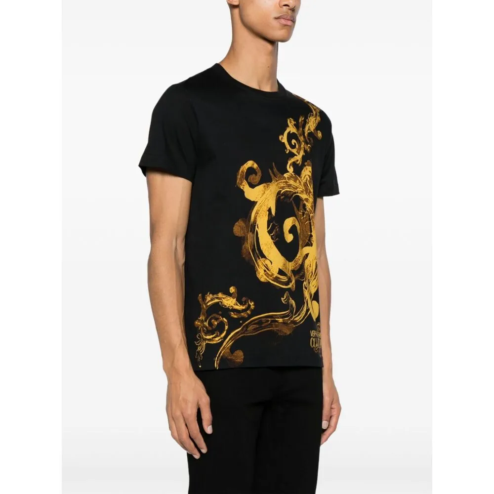 Versace Jeans Couture Barocco-Printed Crewneck T-Shirt