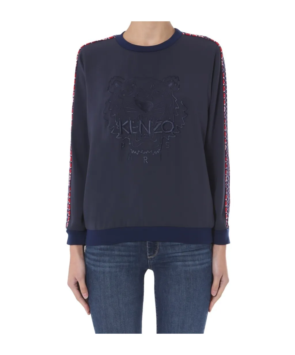 Logo Tiger Head Embroidery Sweater