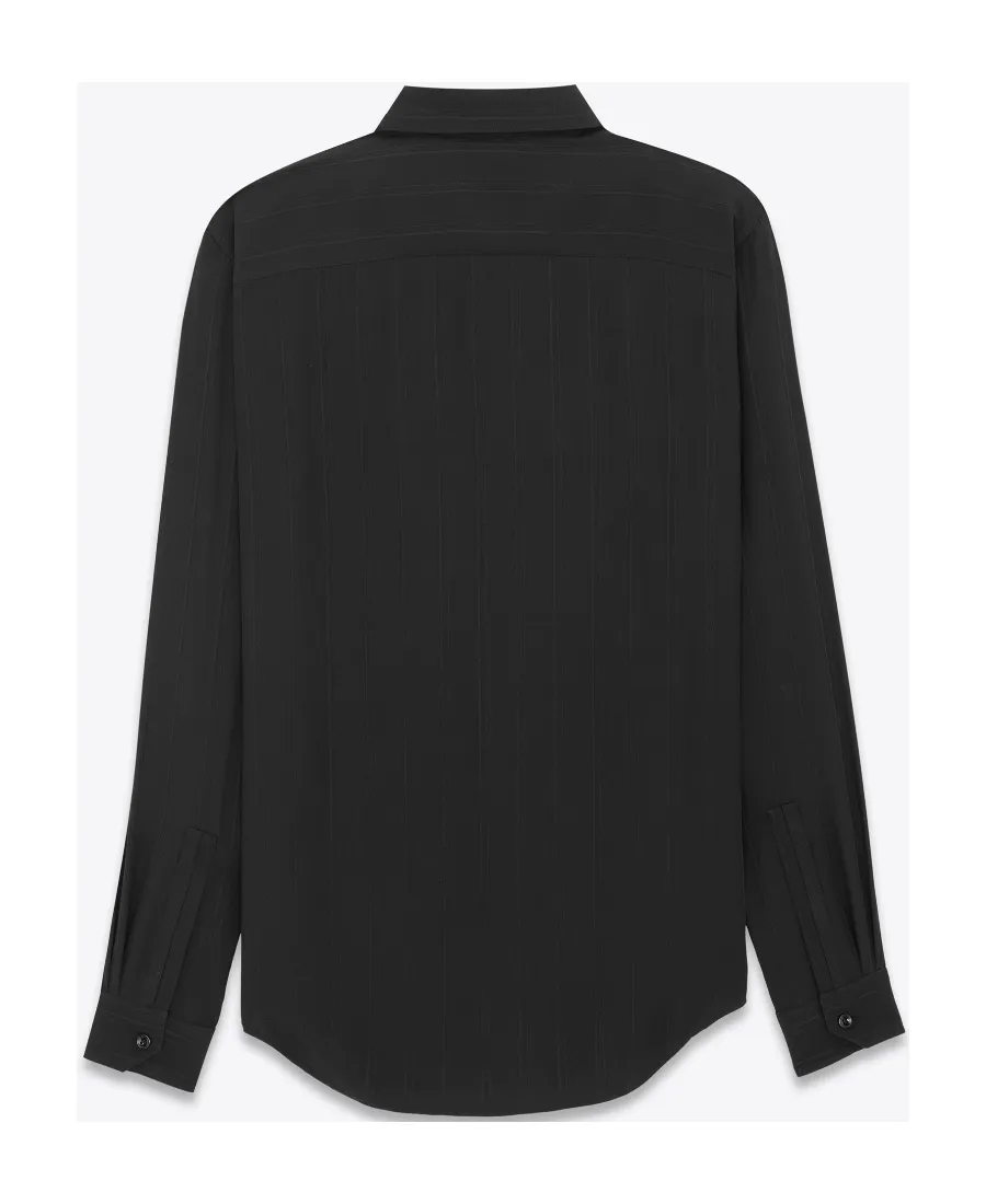 Saint Laurent Collared Button-Up Shirt