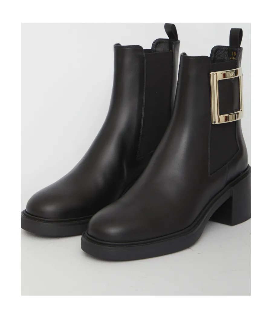 Roger Vivier Block Heel Ankle Boots