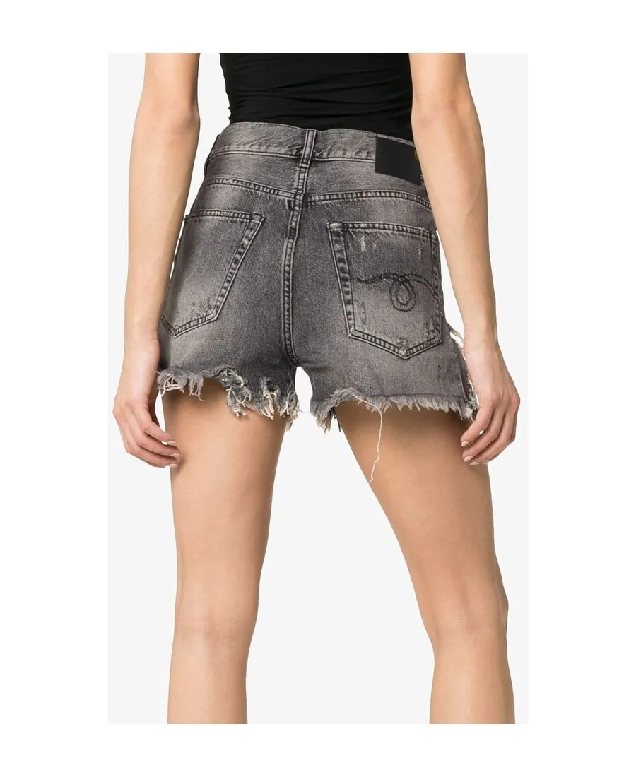 Imitation Old Denim Shorts