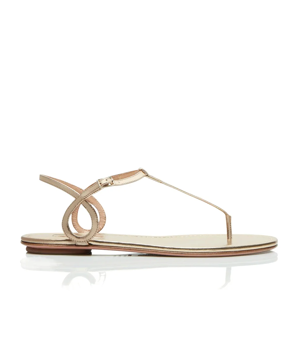 Aquazzura Buckle Detailed Open Toe Sandals