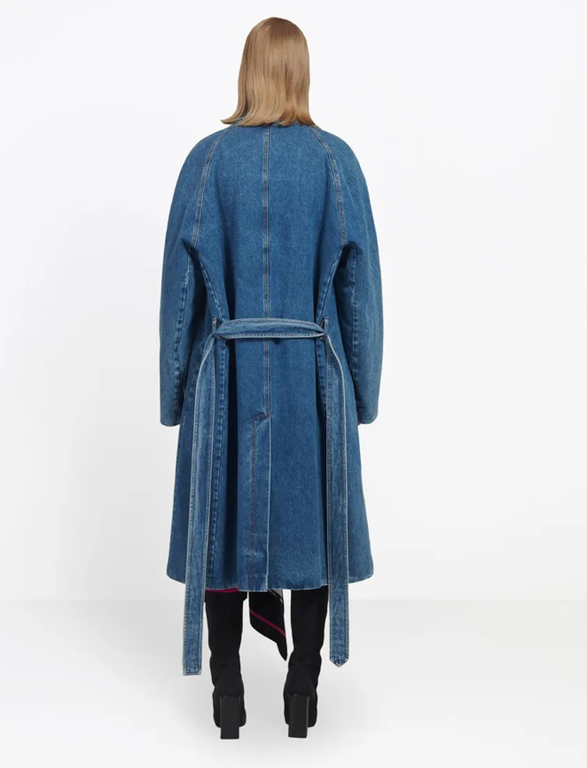 Park Sandora's Same Plaid Padded Denim Windbreaker
