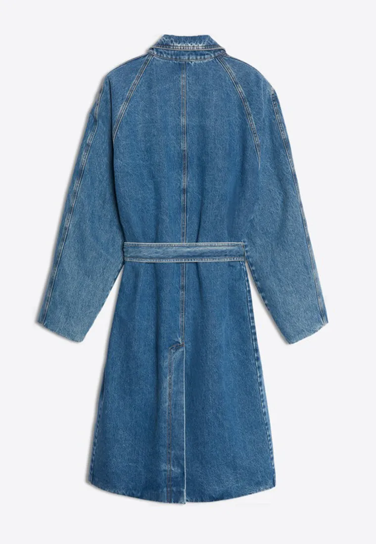 Park Sandora's Same Plaid Padded Denim Windbreaker