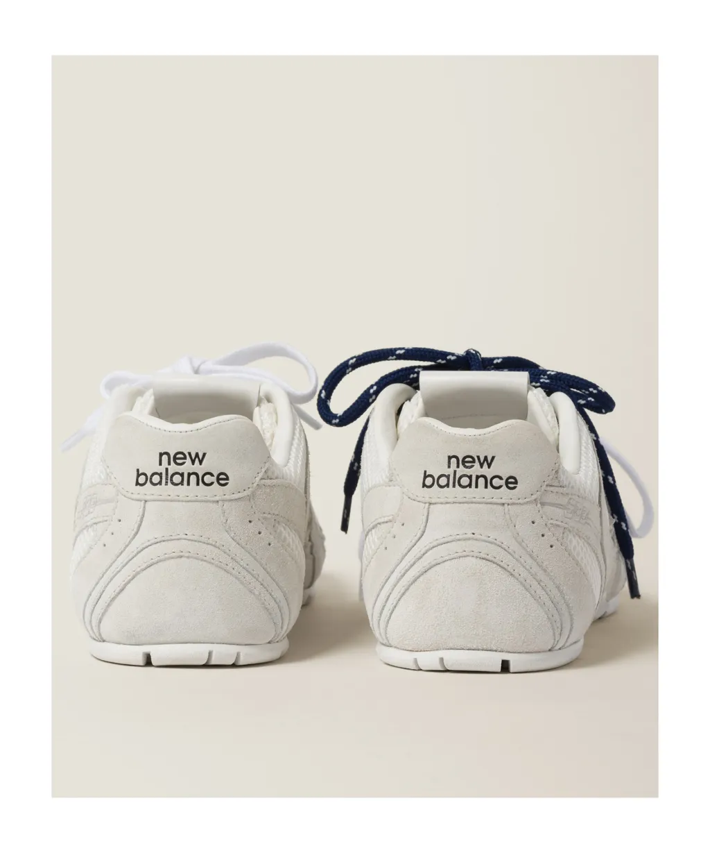 New Balance X Miu Miu 530 Sl Suede And Mesh Sneakers