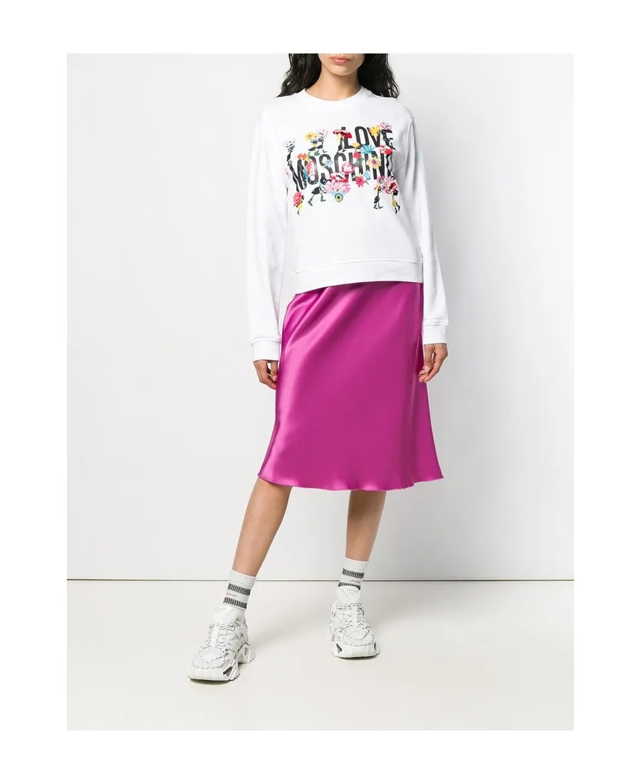 Logo Flower Embroidered Sweater